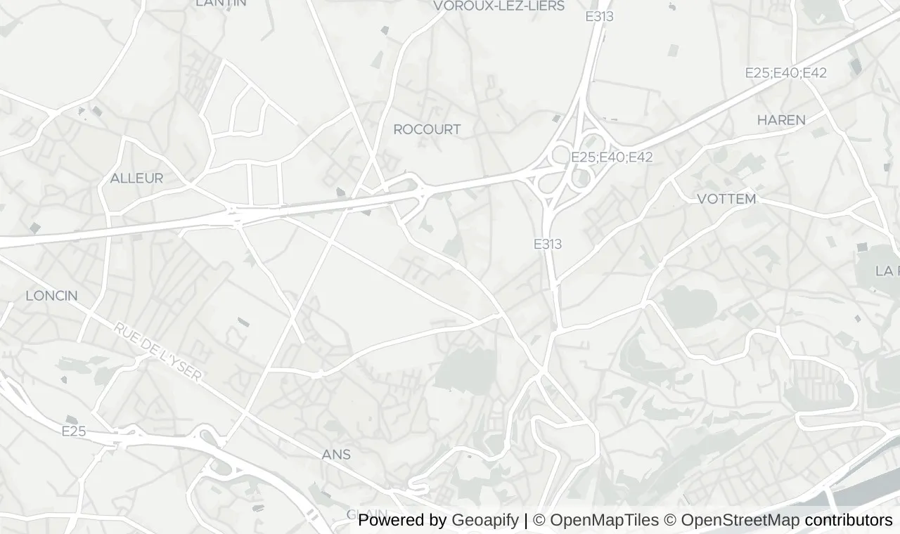 Carte situant 4000 Liège