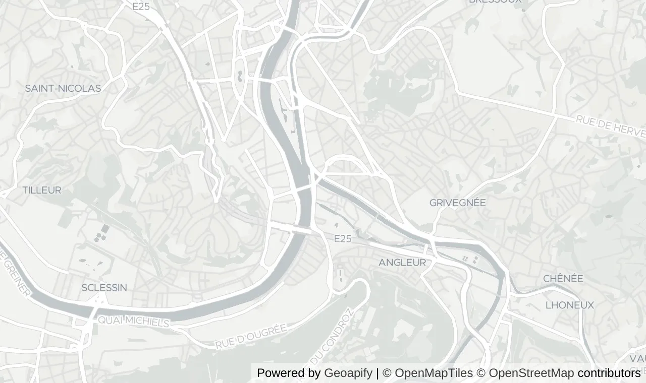 Carte situant 4000 Liège
